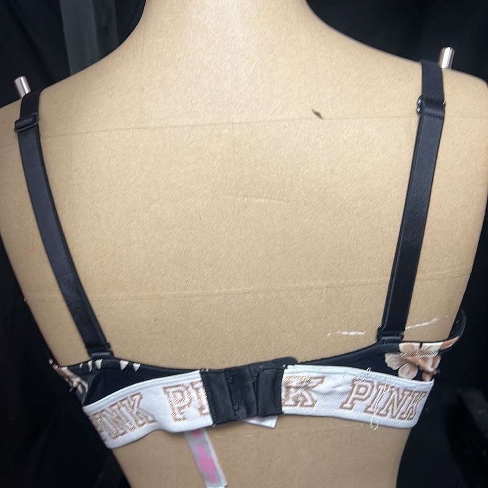 PINK Victoria’s Secret bra size 34DD floral print used - Picture 3 of 6